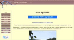 Desktop Screenshot of borrasparksurgery.co.uk